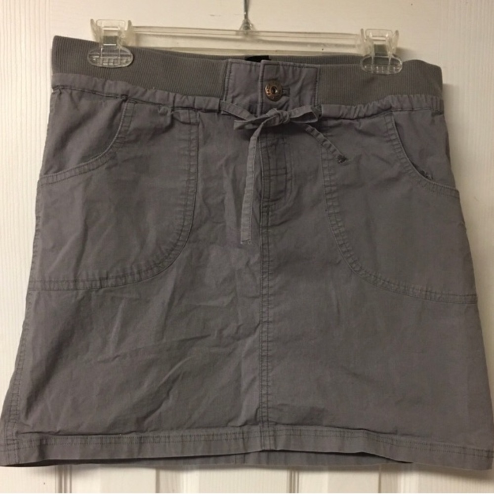 The North Face Gray Mini Shirt Drawstring Pockets Size Small